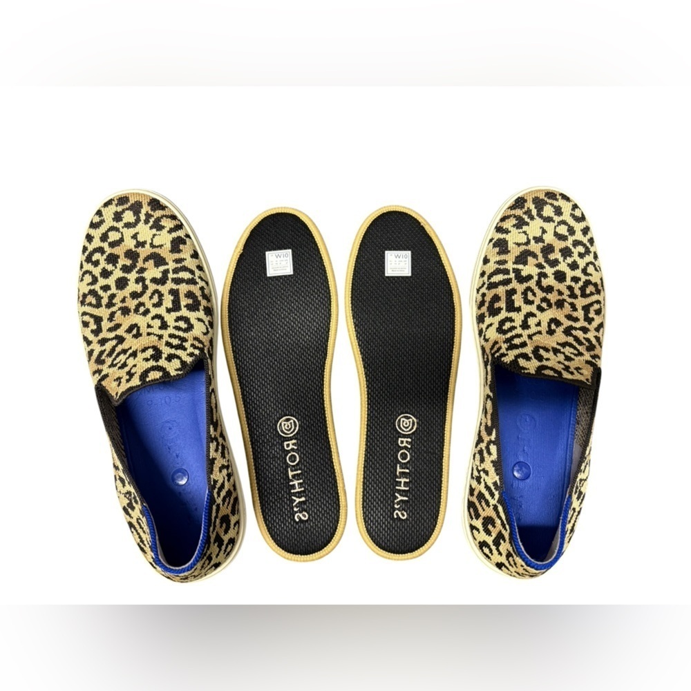 Rothy's Desert Camo Cat The Sneaker Size 10 slip-on animal print comfort flats - Picture 9 of 10